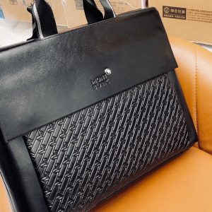First Copy Laptop Bag Mont Blanc Black 1