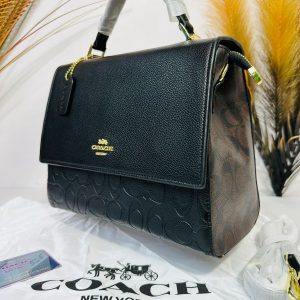 First Copy Handbag Coach Flap Black P