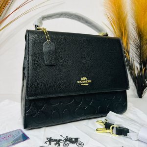 First Copy Handbag Coach Flap Black