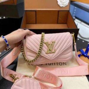 First Copy Handbag Louis Vuitton Wave Pochette Pink