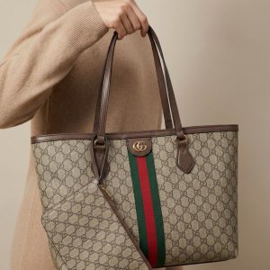First Copy Handbag Gucci Ophidia GG Medium Tote With Detachable Pouch