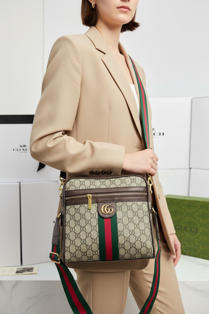 First copy bag Gucci GG Supreme Ophidia Medium size Tote Bag - Image 2