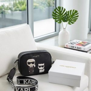 First Copy Handbag Karl lagerfeld Double Compartment Maybelle Crossbody Camera Bag